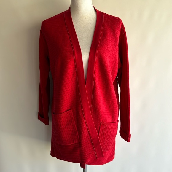 J. Jill Open Front Ribbed Cardigan - sz XS - Picture 1 of 6